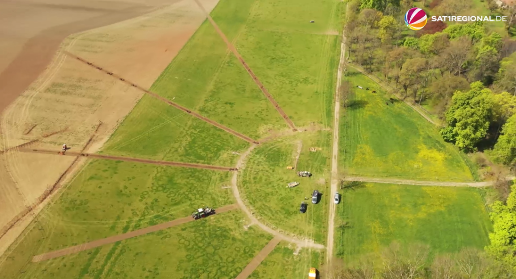 Luftbild Agroforst Pilotprojekt bei Wolfenbüttel