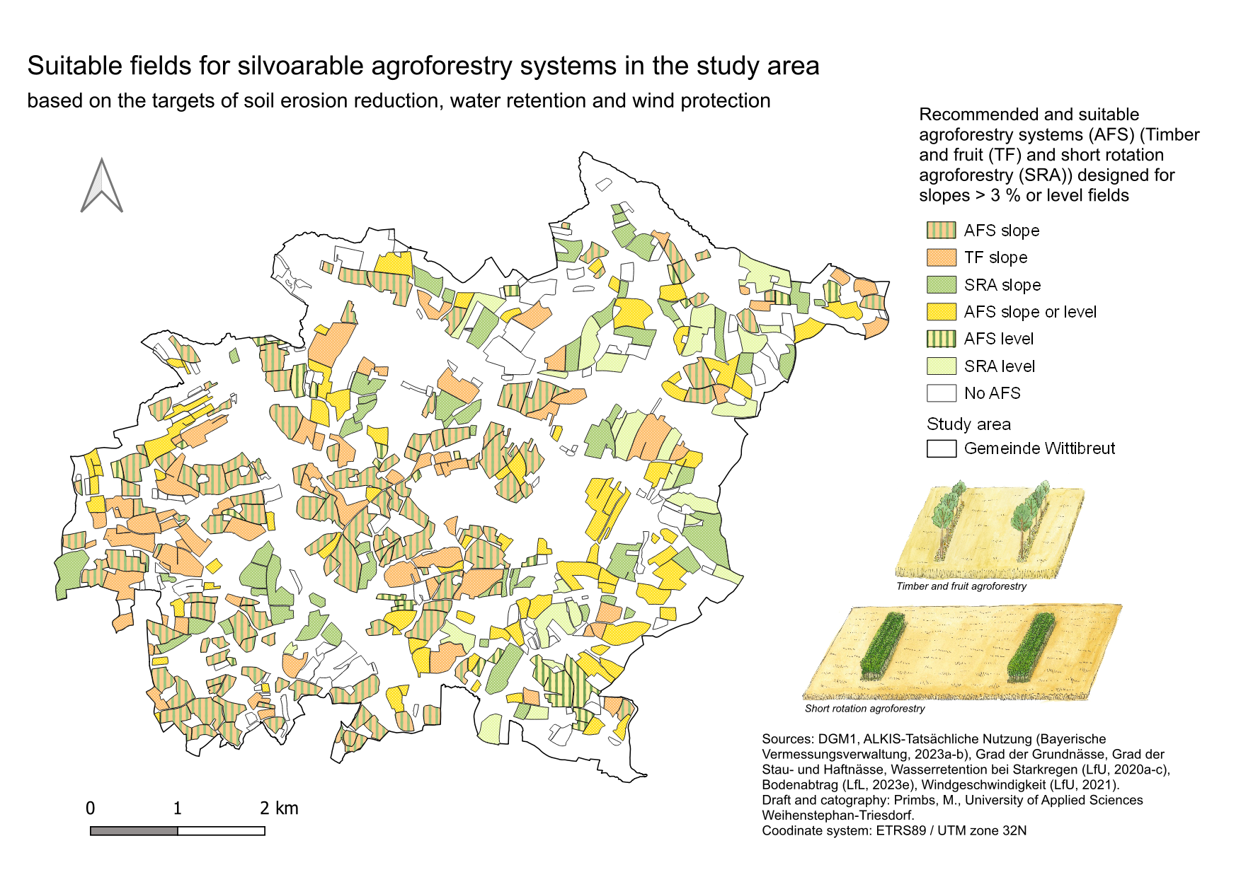 Silvaarable Planungsansätze für gemäßigte silvoarable Agroforstsysteme zur ...