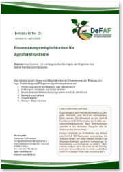 Infoblatt Nr. 3 – Finanzierungsmöglichkeiten