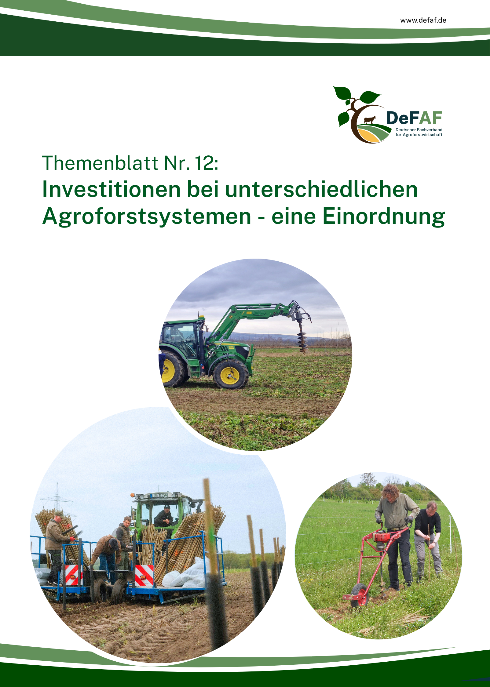 Themenblatt Nr. 12 – Agroforst Investitionen